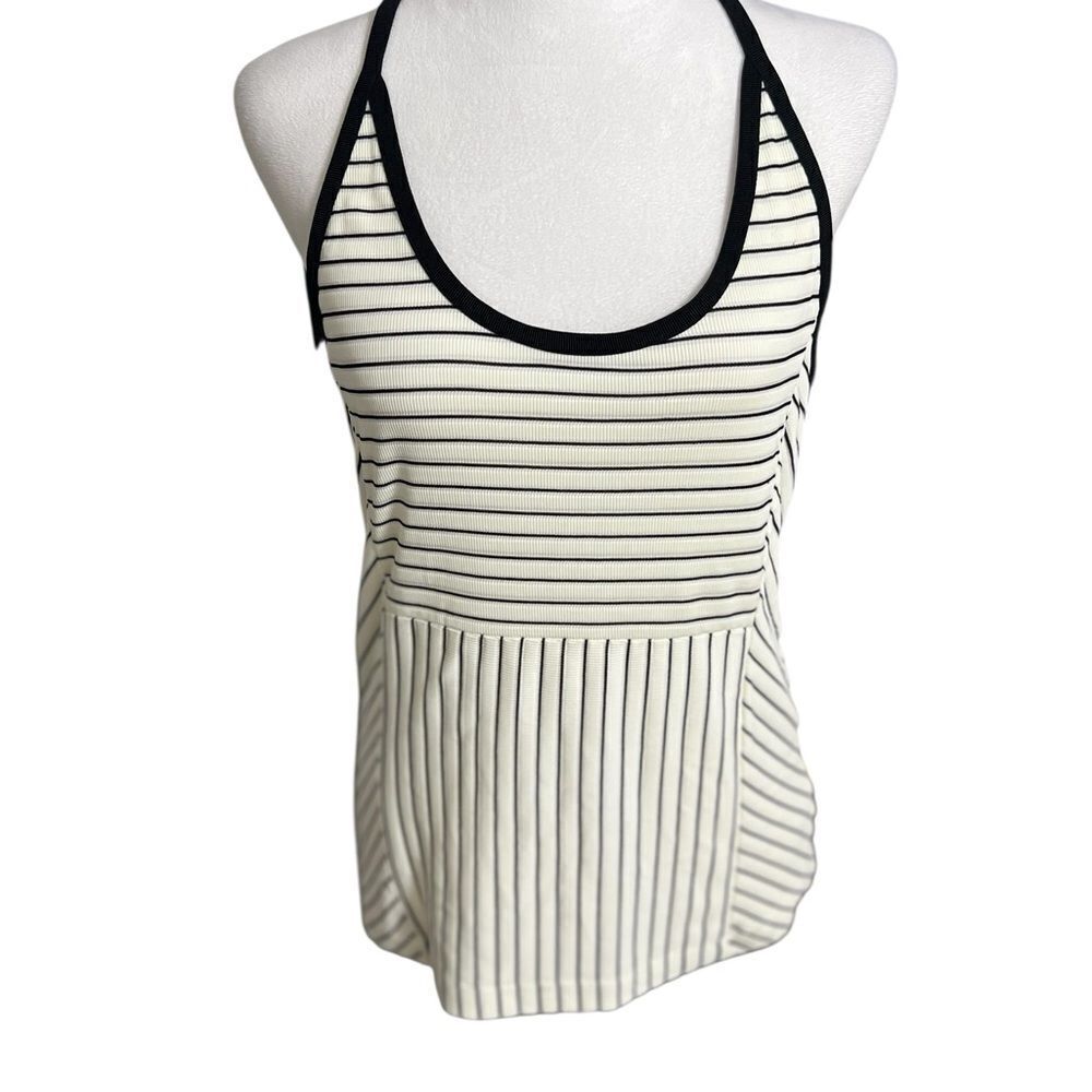 Derek Lam 10C Athleta Striped Madison
Ave Tank Top White Black Womens
Medium - Picture 2 of 10
